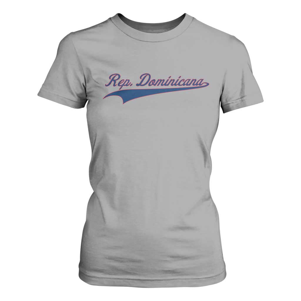 Dominican Republic T Shirt For Women Rep Dominicana Vintage Flag Baseball Script TS10 Sport Gray Print Your Wear