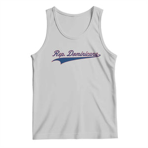 Dominican Republic Tank Top Rep Dominicana Vintage Flag Baseball Script TS10 Ash Print Your Wear
