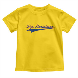 Dominican Republic Toddler T Shirt Rep Dominicana Vintage Flag Baseball Script TS10 Daisy Print Your Wear