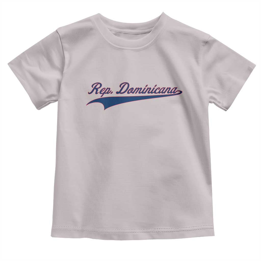 Dominican Republic Toddler T Shirt Rep Dominicana Vintage Flag Baseball Script TS10 Ice Gray Print Your Wear