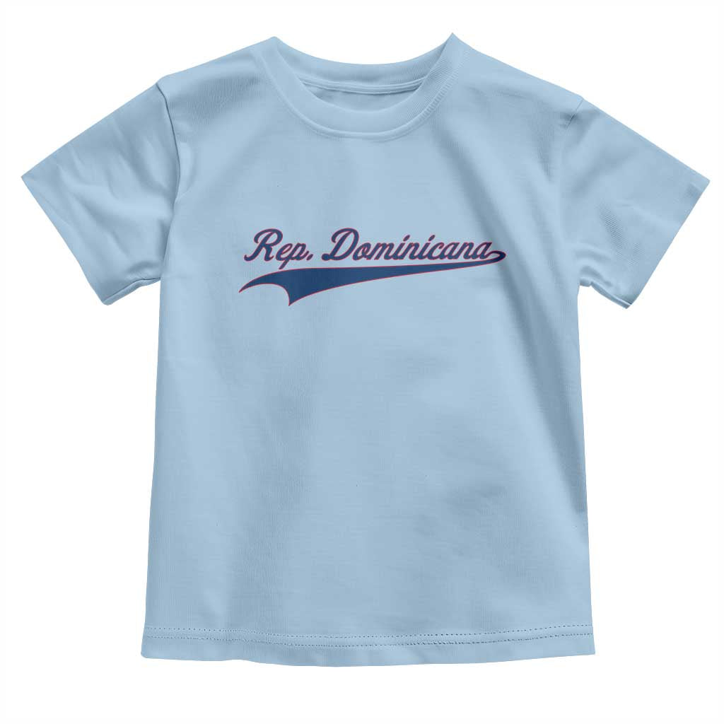Dominican Republic Toddler T Shirt Rep Dominicana Vintage Flag Baseball Script TS10 Light Blue Print Your Wear