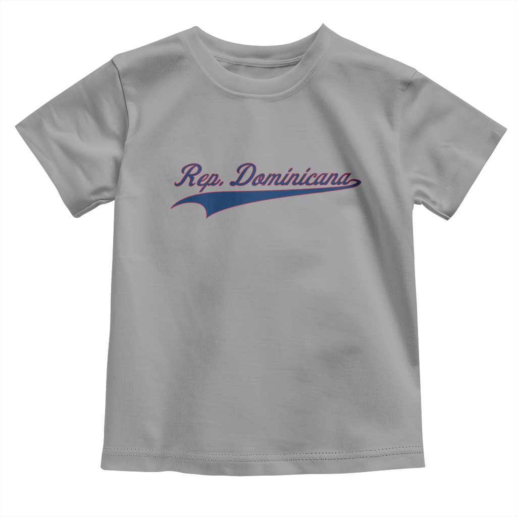 Dominican Republic Toddler T Shirt Rep Dominicana Vintage Flag Baseball Script TS10 Sport Gray Print Your Wear