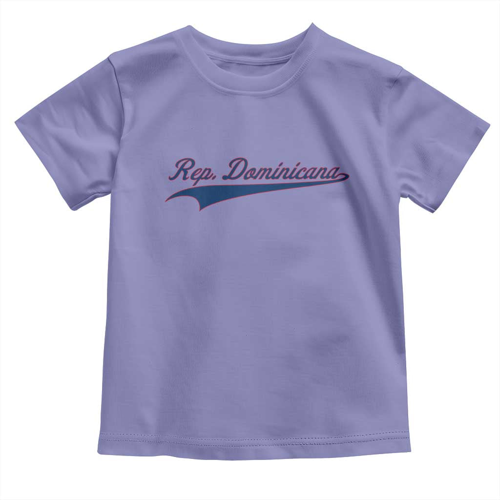Dominican Republic Toddler T Shirt Rep Dominicana Vintage Flag Baseball Script TS10 Violet Print Your Wear