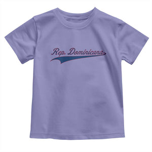 Dominican Republic Toddler T Shirt Rep Dominicana Vintage Flag Baseball Script TS10 Violet Print Your Wear