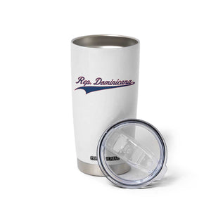 Dominican Republic Tumbler Cup Rep Dominicana Vintage Flag Baseball Script TS10 Print Your Wear