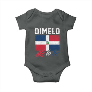 Dimelo Ke Lo Ke Dominican Republic Flag Baby Onesie TS10 Dark Heather Print Your Wear