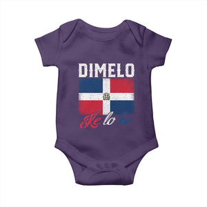 Dimelo Ke Lo Ke Dominican Republic Flag Baby Onesie TS10 Purple Print Your Wear