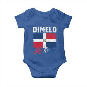 Dimelo Ke Lo Ke Dominican Republic Flag Baby Onesie TS10 Royal Blue Print Your Wear
