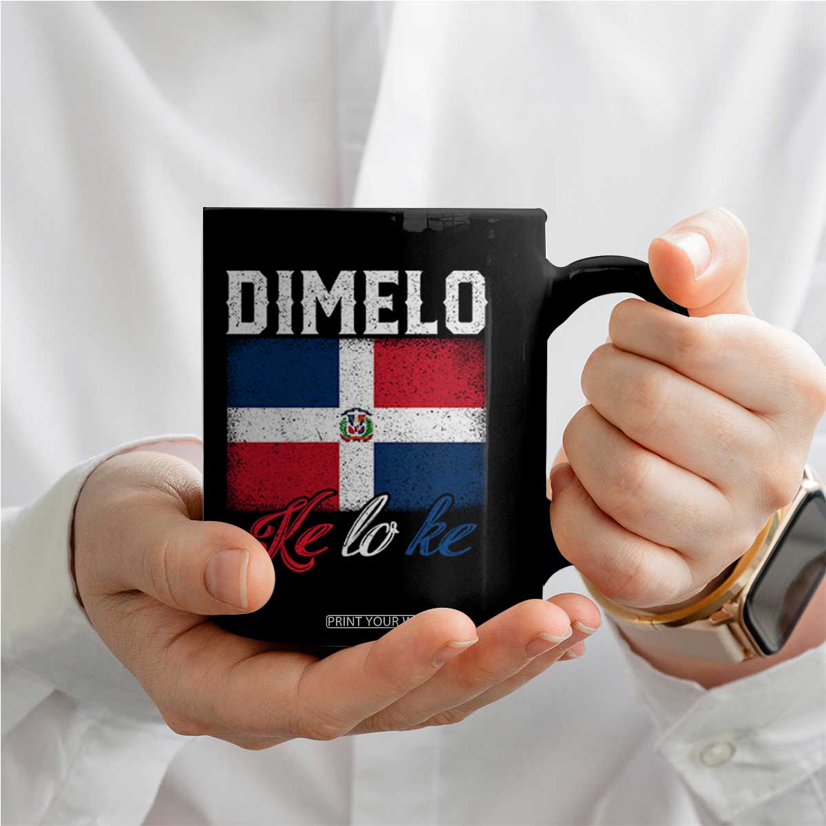 Dimelo Ke Lo Ke Dominican Republic Flag Coffee Mug TS10 Print Your Wear