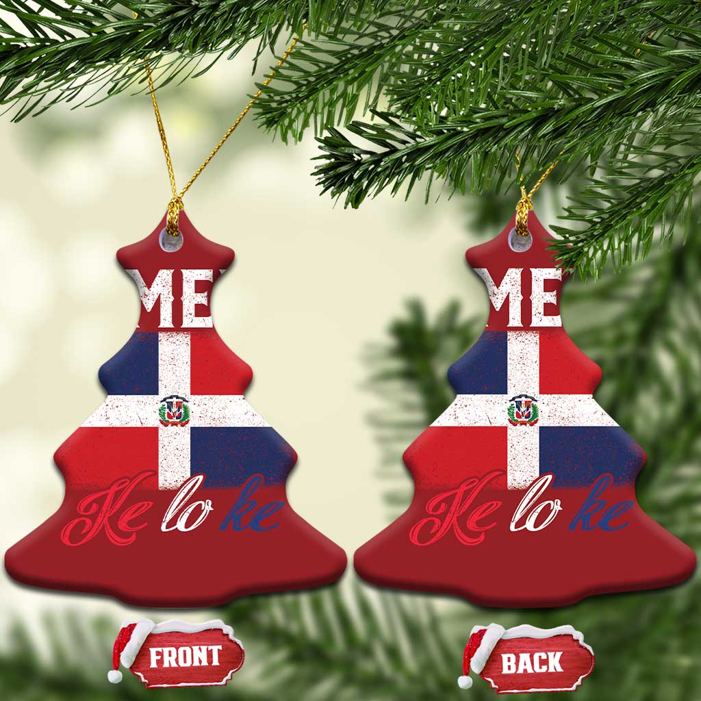 Dimelo Ke Lo Ke Dominican Republic Flag Christmas Ornament TS10 Christmas Tree Red Print Your Wear