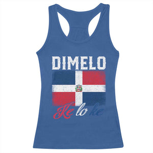 Dimelo Ke Lo Ke Dominican Republic Flag Racerback Tank Top TS10 Royal Blue Print Your Wear