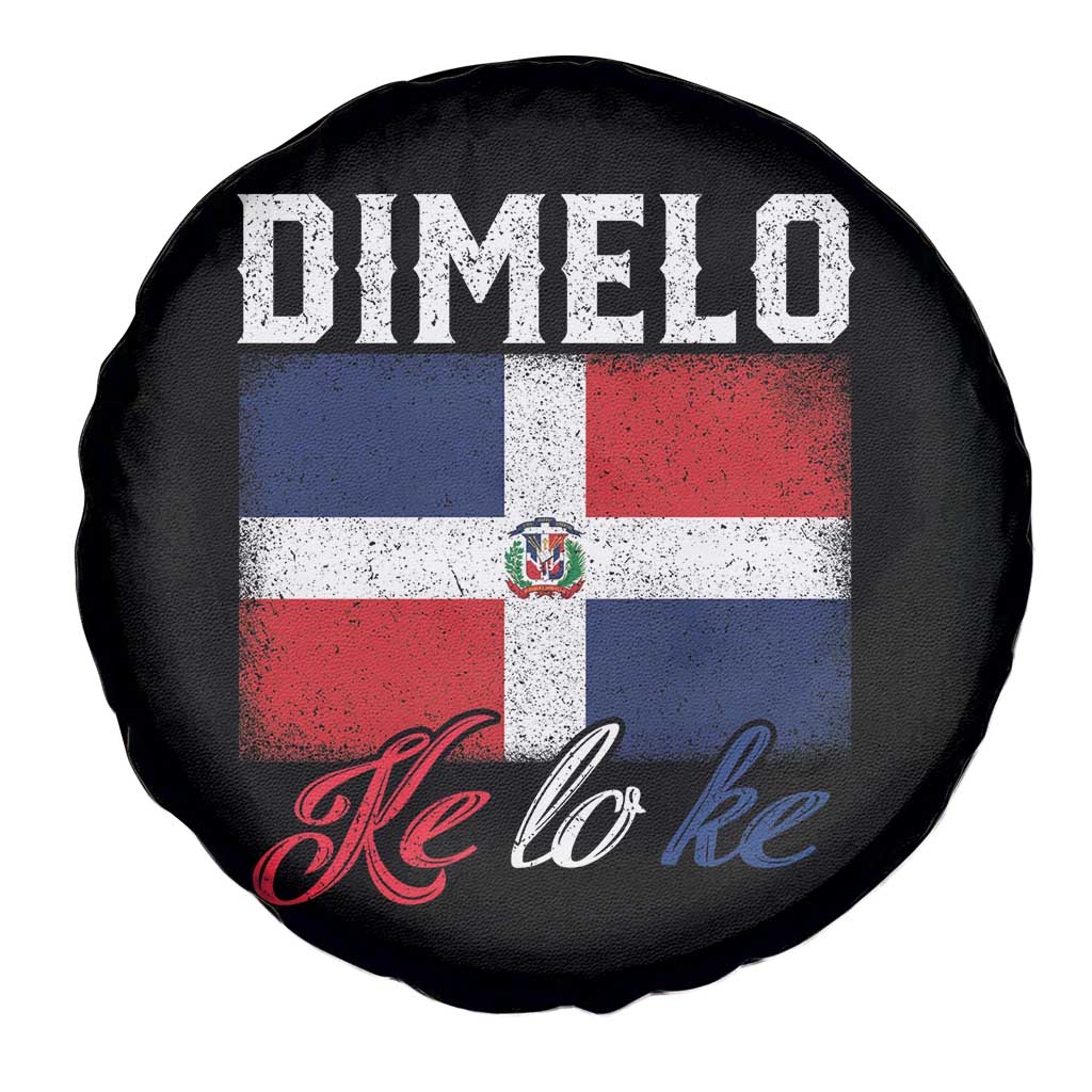 Dimelo Ke Lo Ke Dominican Republic Flag Spare Tire Cover TS10 Print Your Wear