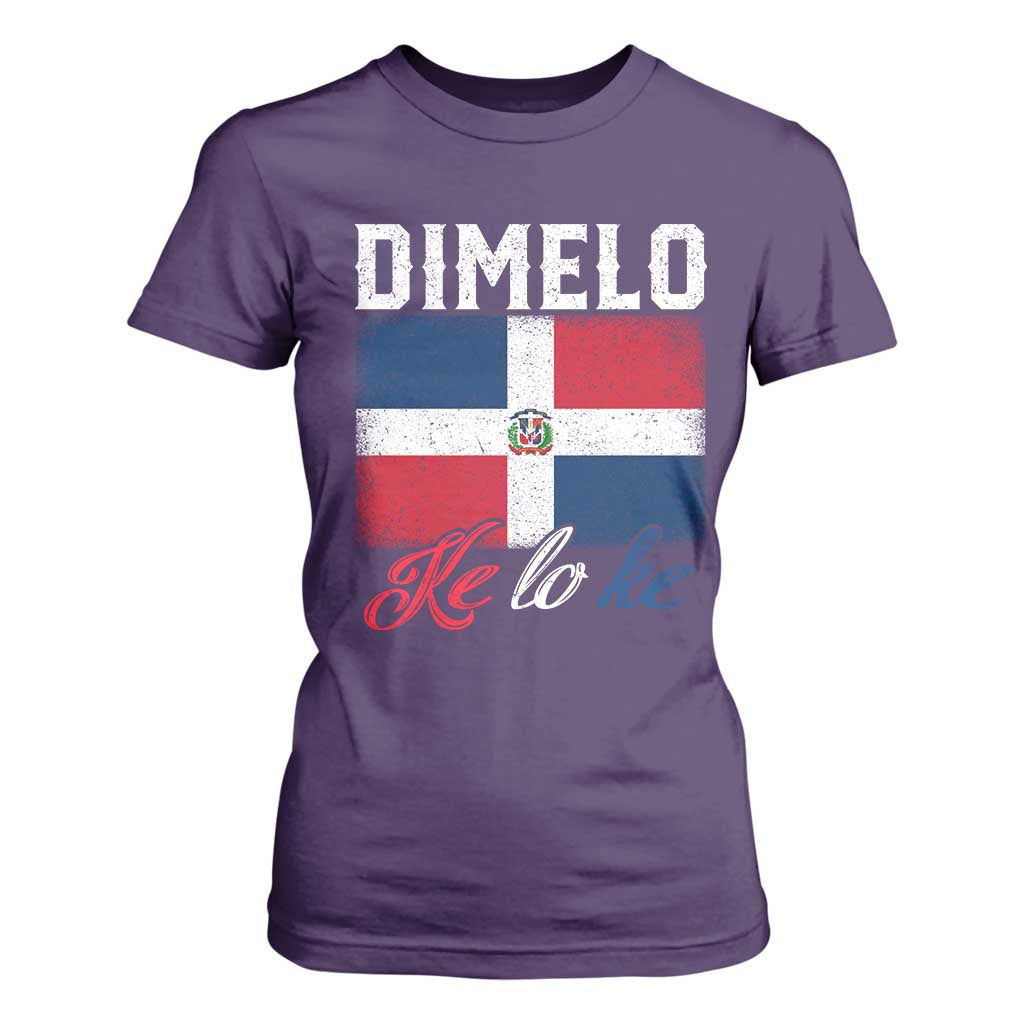 Dimelo Ke Lo Ke Dominican Republic Flag T Shirt For Women TS10 Purple Print Your Wear