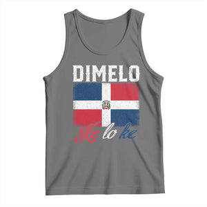 Dimelo Ke Lo Ke Dominican Republic Flag Tank Top TS10 Black Heather Print Your Wear