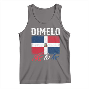 Dimelo Ke Lo Ke Dominican Republic Flag Tank Top TS10 Deep Heather Print Your Wear