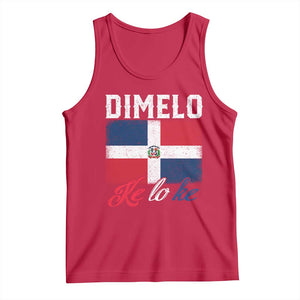 Dimelo Ke Lo Ke Dominican Republic Flag Tank Top TS10 Red Print Your Wear