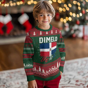 Dimelo Ke Lo Ke Dominican Republic Flag Knit Sweatshirt TS10 Christmas Print Your Wear