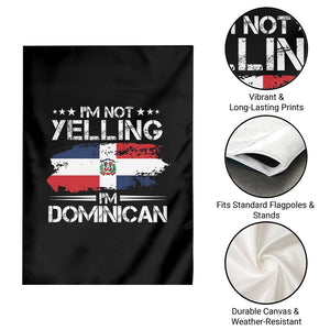Funny I'm Not Yelling I Am Just Dominican Garden Flag Vintage DR Flag TS10 Print Your Wear