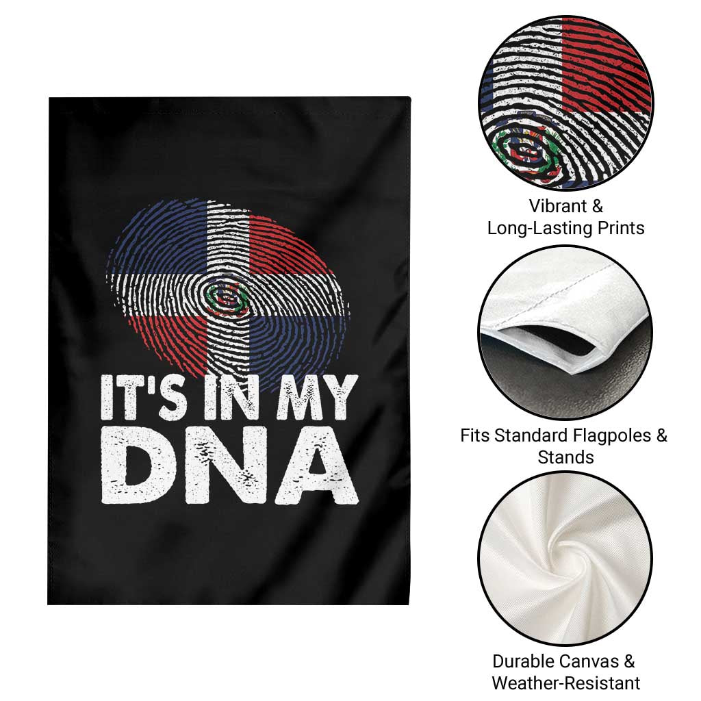 It's in My DNA Dominican Flag Garden Flag TS10 Print Your Wear