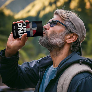 It's in My DNA Dominican Flag 4 in 1 Can Cooler Tumbler TS10 Print Your Wear