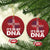 It's in My DNA Dominican Flag Christmas Ornament TS10 Circle Red Print Your Wear