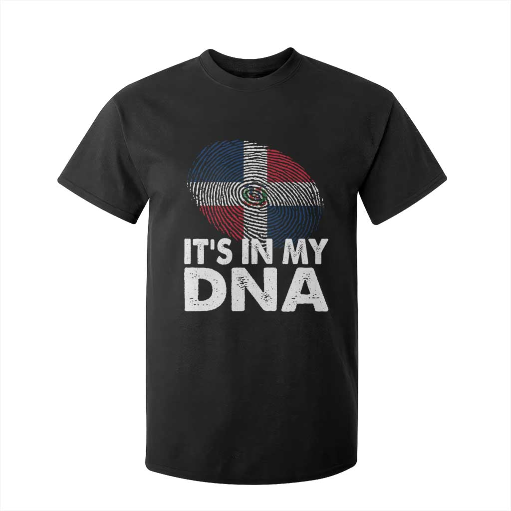 It's in My DNA Dominican Flag T Shirt For Kid TS10 Black Print Your Wear