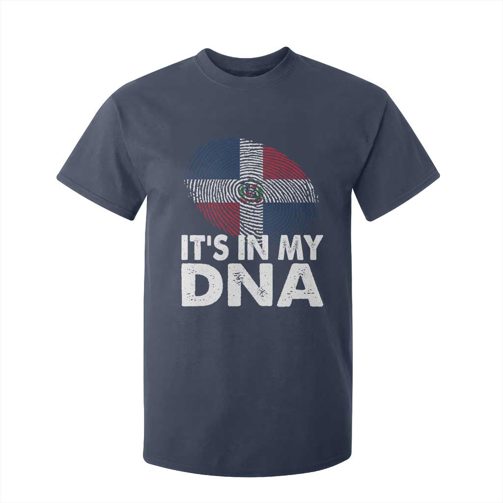 It's in My DNA Dominican Flag T Shirt For Kid TS10 Navy Print Your Wear