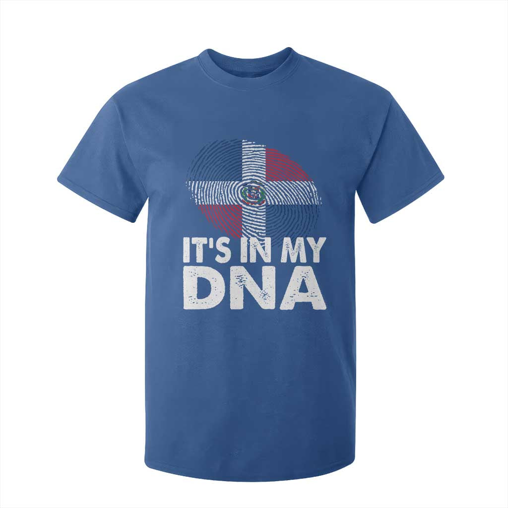 It's in My DNA Dominican Flag T Shirt For Kid TS10 Royal Blue Print Your Wear
