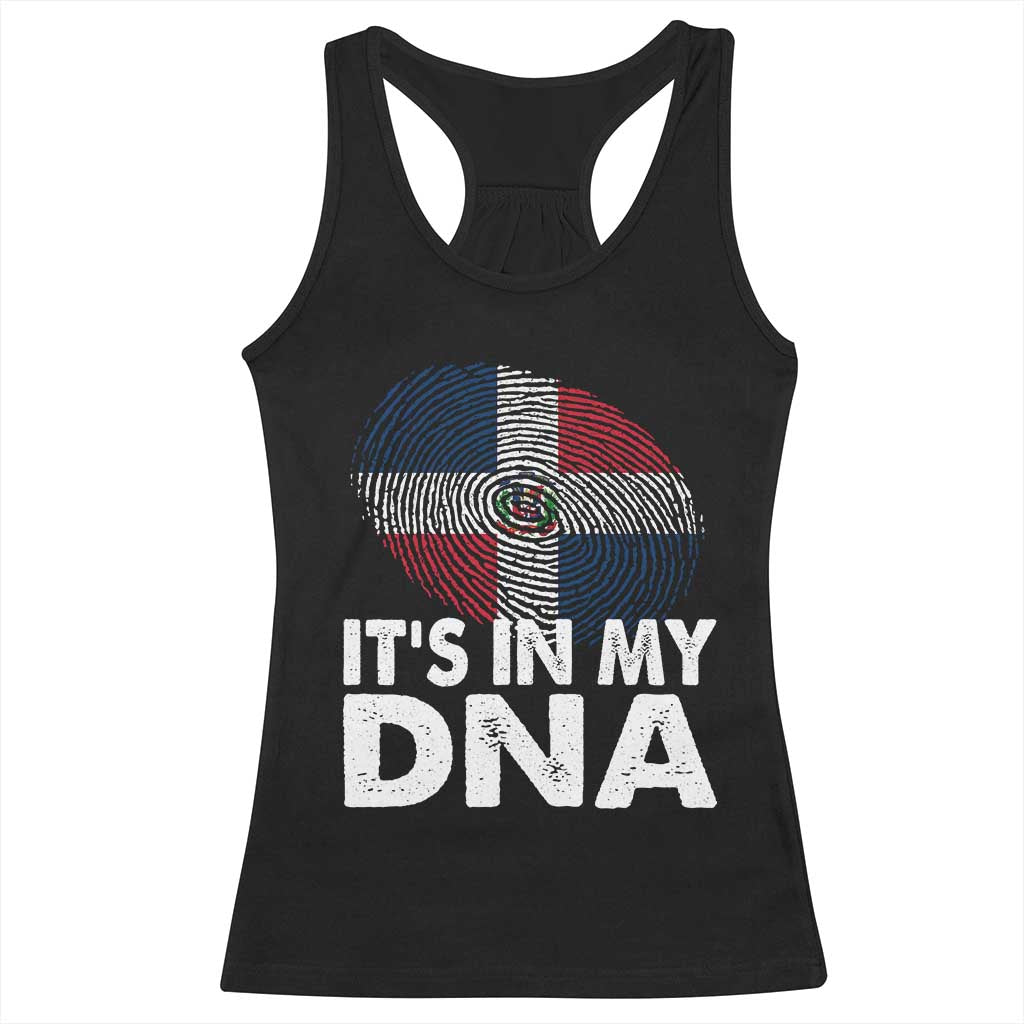 It's in My DNA Dominican Flag Racerback Tank Top TS10 Black Print Your Wear
