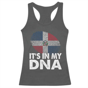 It's in My DNA Dominican Flag Racerback Tank Top TS10 Dark Heather Print Your Wear