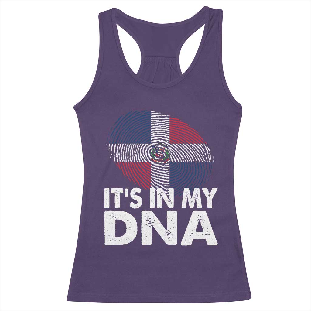 It's in My DNA Dominican Flag Racerback Tank Top TS10 Purple Print Your Wear