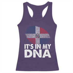 It's in My DNA Dominican Flag Racerback Tank Top TS10 Purple Print Your Wear