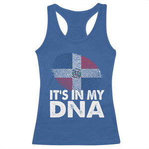 It's in My DNA Dominican Flag Racerback Tank Top TS10 Royal Blue Print Your Wear
