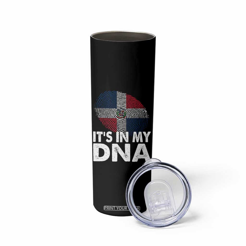 It's in My DNA Dominican Flag Skinny Tumbler TS10 Print Your Wear