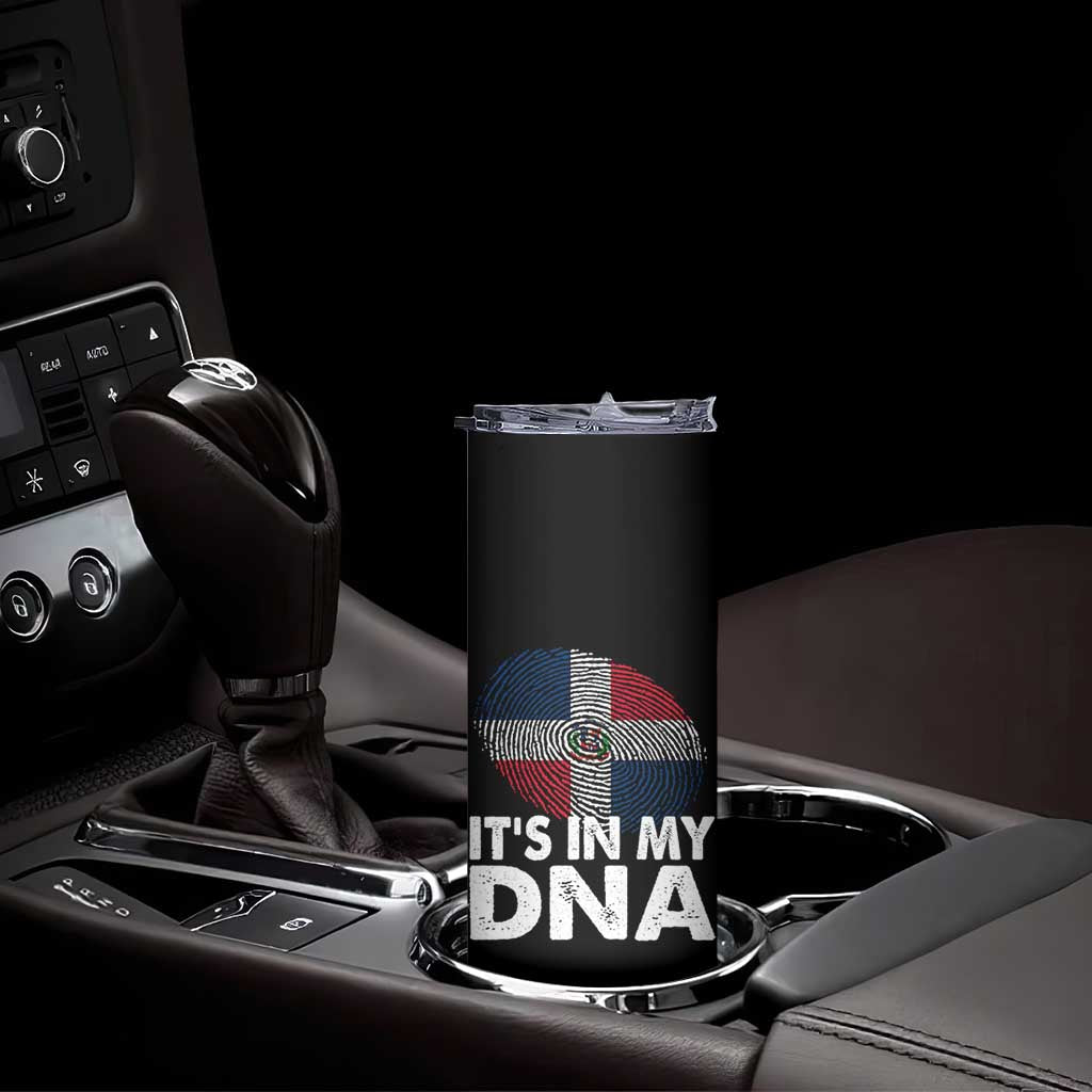 It's in My DNA Dominican Flag Skinny Tumbler TS10 Print Your Wear