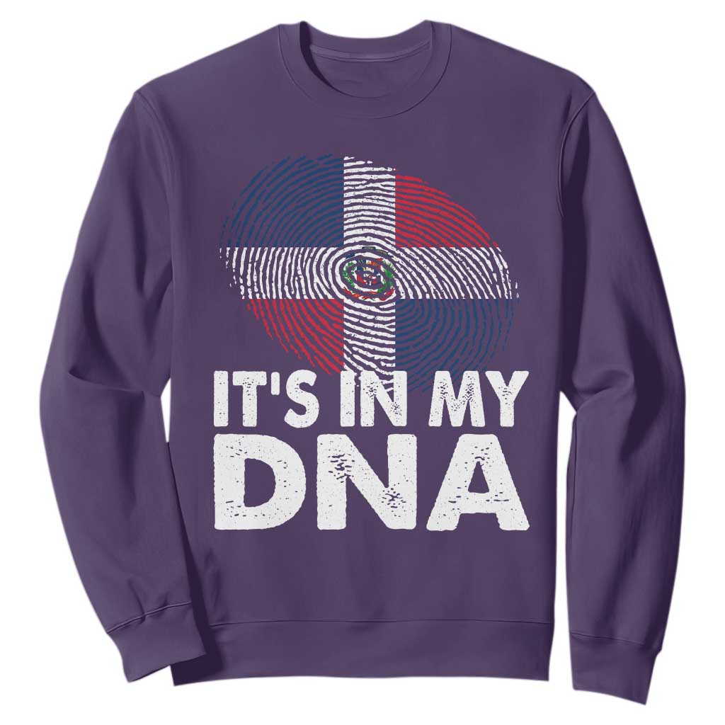 It's in My DNA Dominican Flag Sweatshirt TS10 Purple Print Your Wear