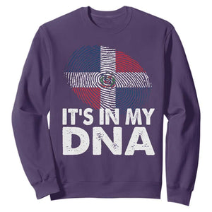 It's in My DNA Dominican Flag Sweatshirt TS10 Purple Print Your Wear