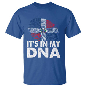 It's in My DNA Dominican Flag T Shirt TS10 Royal Blue Print Your Wear