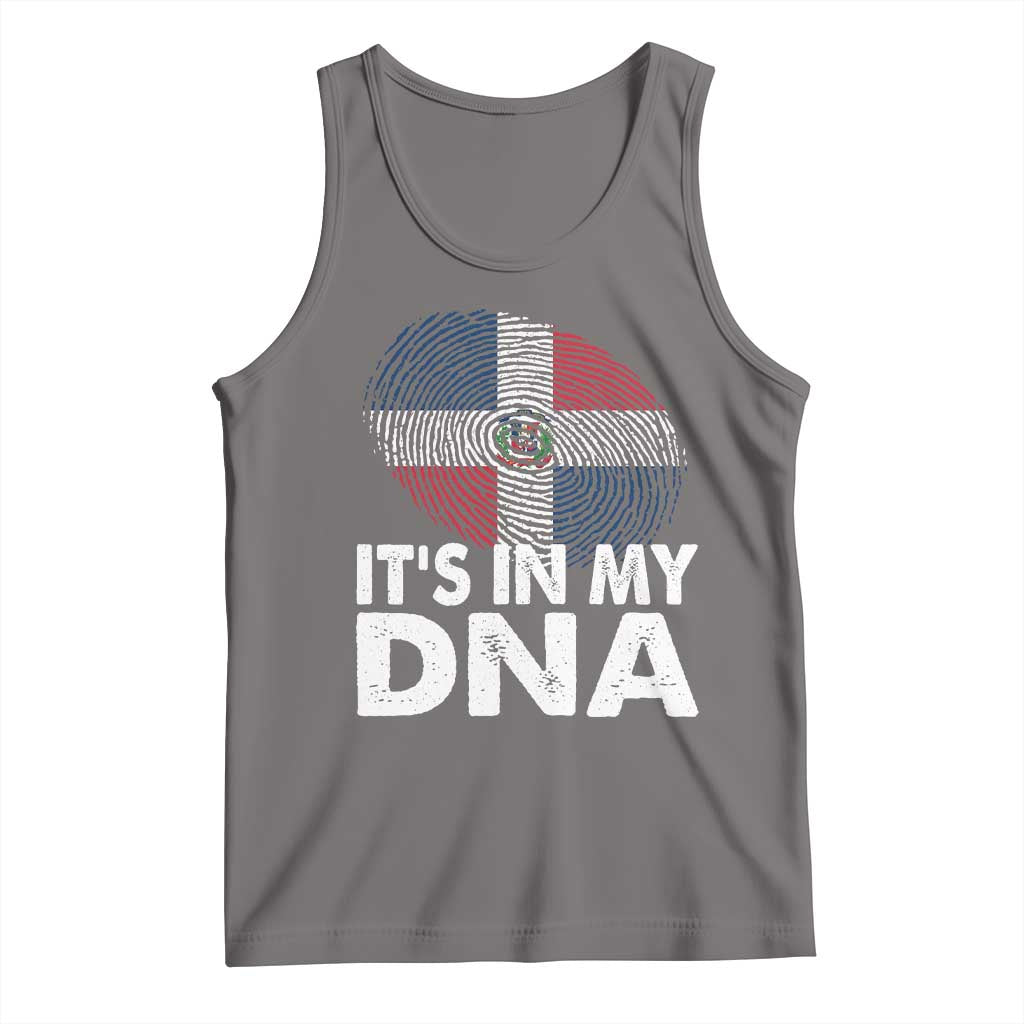 It's in My DNA Dominican Flag Tank Top TS10 Deep Heather Print Your Wear