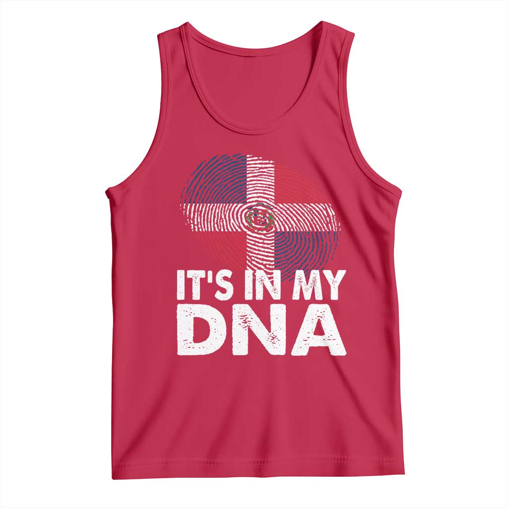 It's in My DNA Dominican Flag Tank Top TS10 Red Print Your Wear