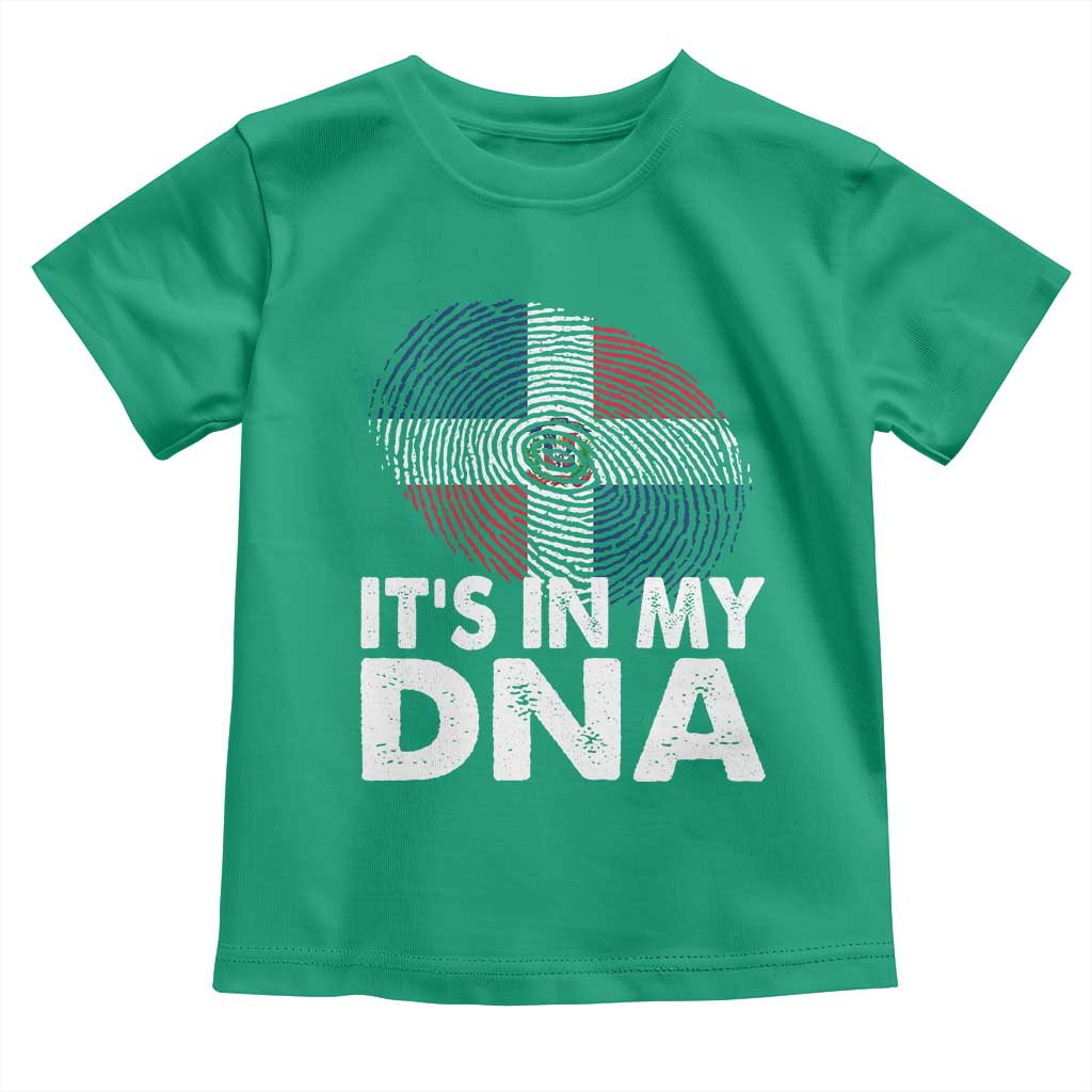 It's in My DNA Dominican Flag Toddler T Shirt TS10 Irish Green Print Your Wear