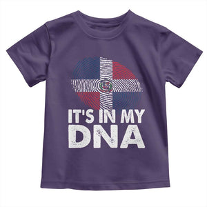 It's in My DNA Dominican Flag Toddler T Shirt TS10 Purple Print Your Wear