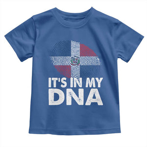 It's in My DNA Dominican Flag Toddler T Shirt TS10 Royal Blue Print Your Wear