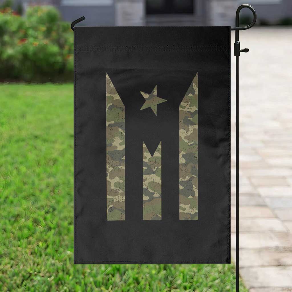 Camo Puerto Rico Flag Garden Flag Hispanic Heritage Month Boricua Rican TS10 Print Your Wear