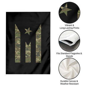 Camo Puerto Rico Flag Garden Flag Hispanic Heritage Month Boricua Rican TS10 Print Your Wear