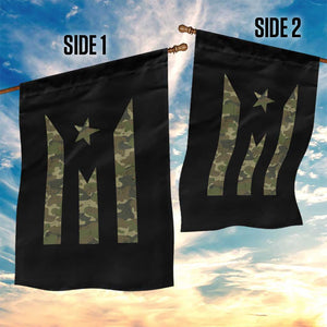 Camo Puerto Rico Flag Garden Flag Hispanic Heritage Month Boricua Rican TS10 Print Your Wear