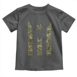 Camo Puerto Rico Flag Toddler T Shirt Hispanic Heritage Month Boricua Rican TS10 Dark Heather Print Your Wear