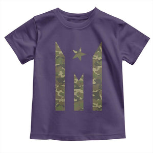 Camo Puerto Rico Flag Toddler T Shirt Hispanic Heritage Month Boricua Rican TS10 Purple Print Your Wear