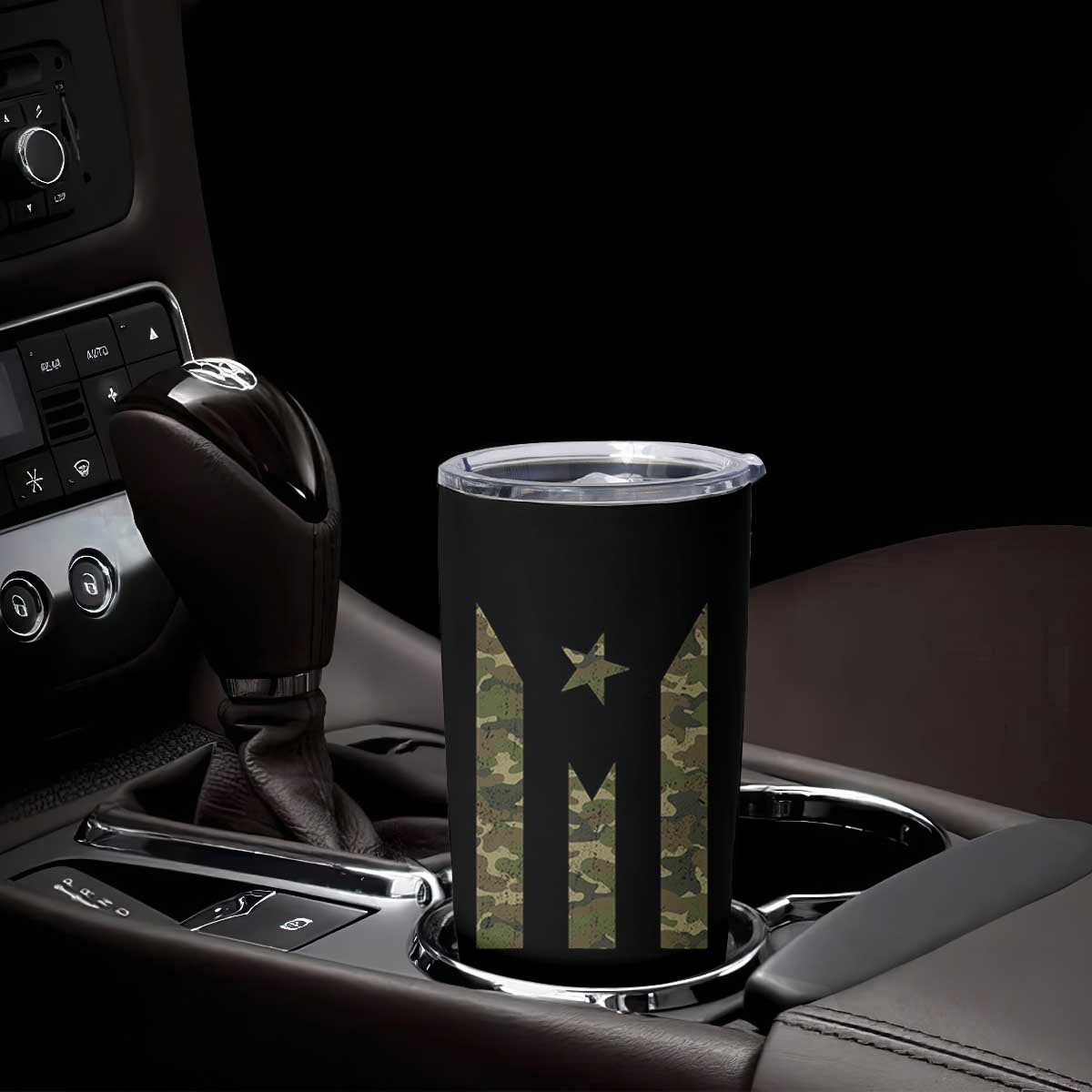 Camo Puerto Rico Flag Tumbler Cup Hispanic Heritage Month Boricua Rican TS10 Print Your Wear