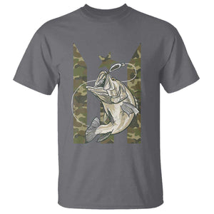 Fishing Puerto Rico Flag T Shirt Bass Fish Fisherman Camo Camouflage US Flag TS10 Charcoal Print Your Wear